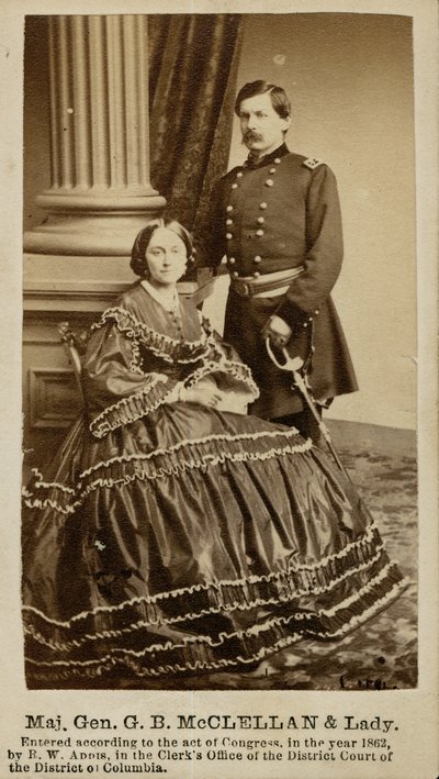 George B. McClellan, Major General (Union), and Ellen Mary Marcy by R.W. Addis